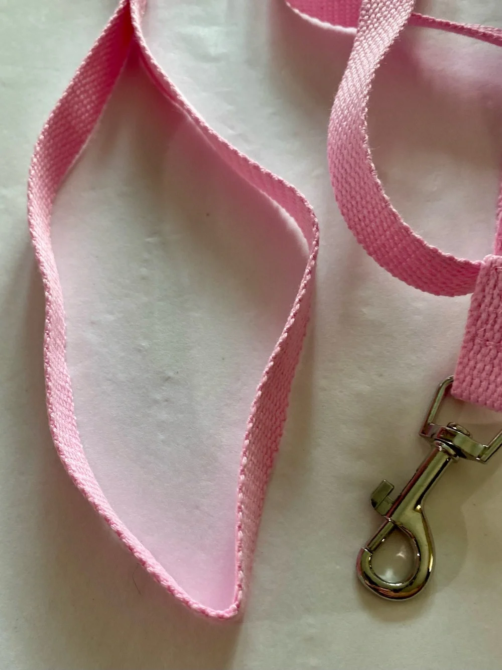 8” Pink Plaid Dog Harness and 60” Leash Set
